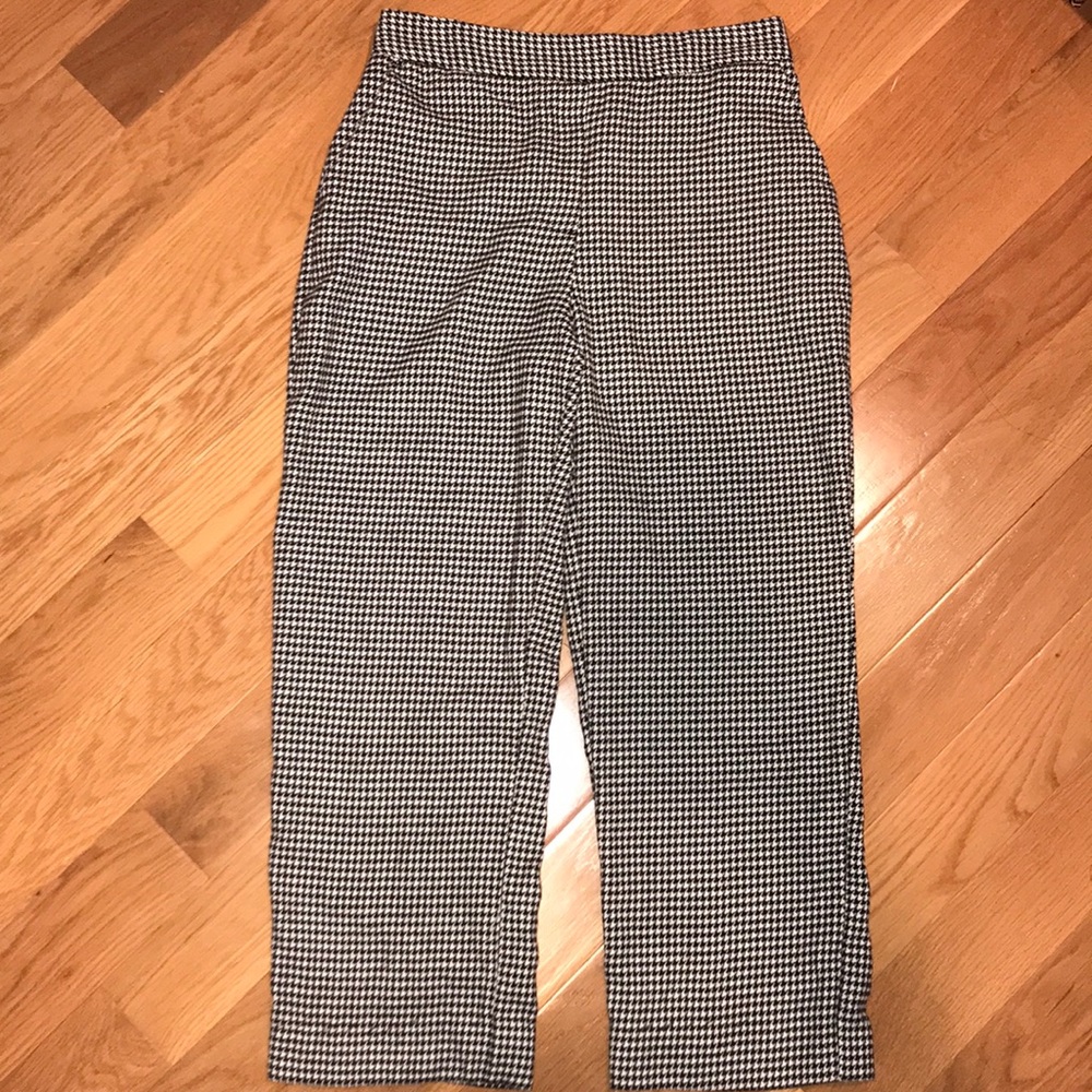 Zara Black White Trousers